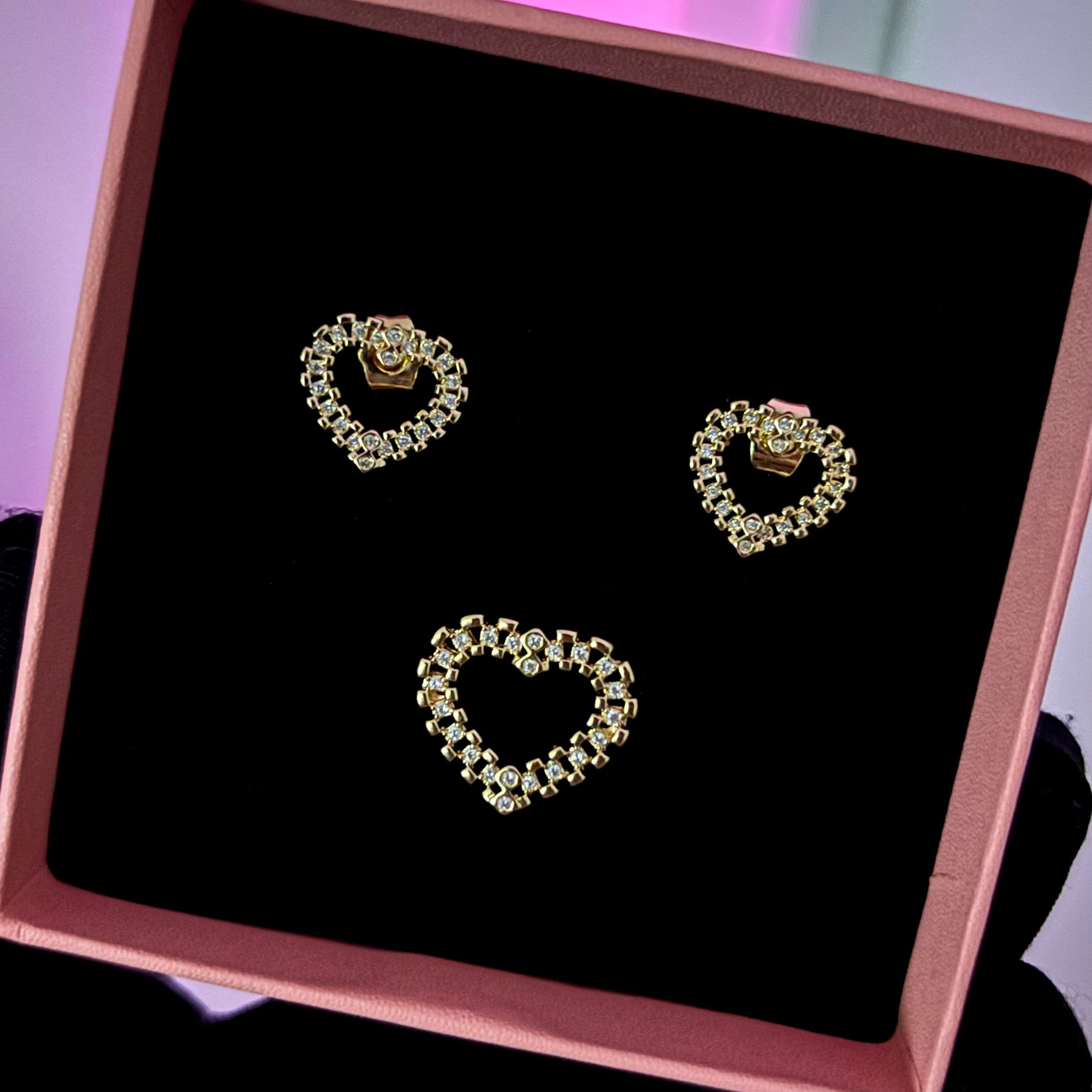 Diamantés Heart Set