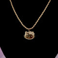 Kitty Pendant + Rope Chain