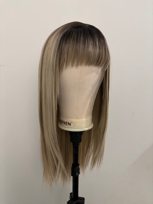 20” Glueless Wear & Go Fringe Wig. Baylage