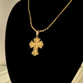Cross Pendant + Rope Chain